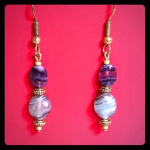 Beautiful pierced Gemstone Earrings